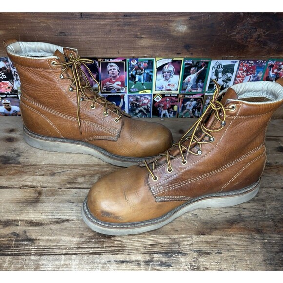 Thorogood American Heritage Men's 6" Leather Moc Toe Work Boots Brown Size 12 E - Picture 2 of 11